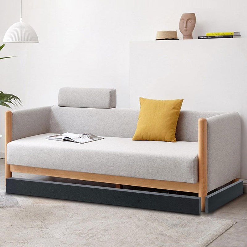 GRETMIX 10 قطع حواجز تحت الأريكة، 17" طول × 3.2" ارتفاع إسفنجية تحت الأثاث مع لاصق قوي، تمنع دخول الحيوانات الأليفة والألعاب تحت الأريكة أو السرير، سهلة التركيب - Image 2